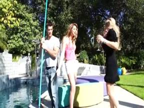 Pool cleaner screws daughter with mom