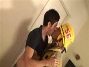 Fireman smashes a gay guy