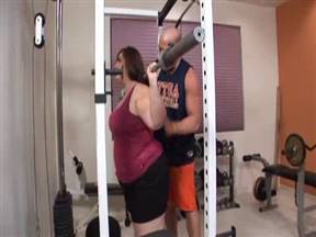 Fat girl fucks fitness instructor