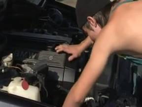 Fucked a young man in a car service