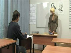 Teacher and student in Russian sexual intercourse